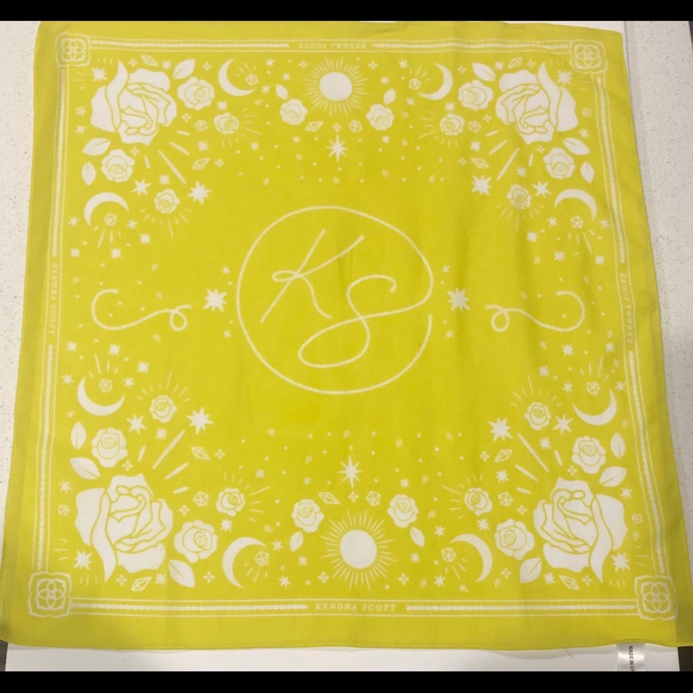 Kendra Scott Yellow Game Day Bandana